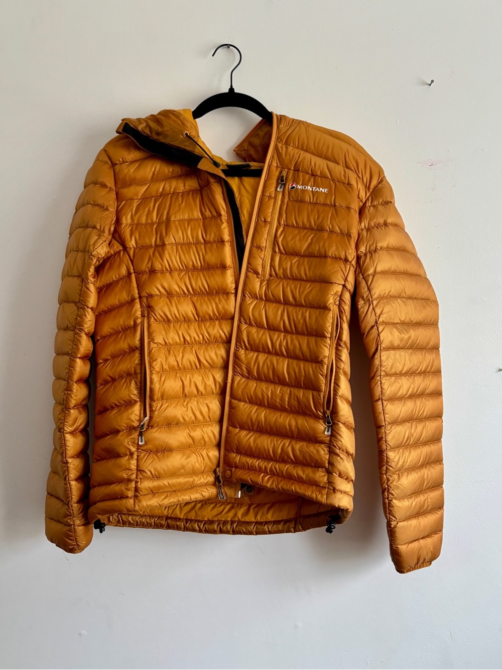 Montane Men's Anti-Freeze Hooded Down Jacket - Amber Gold - Size Medium (NWOT)
